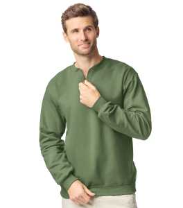 Kustom Kit Regular Fit 1/4 Zip Piqué Sweatshirt - PenCarrie